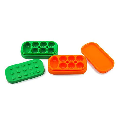 Seven Pocket Brick Silicone Container