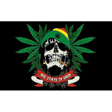 Skull Leaf Flag