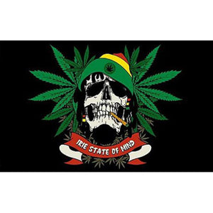 Skull Leaf Flag
