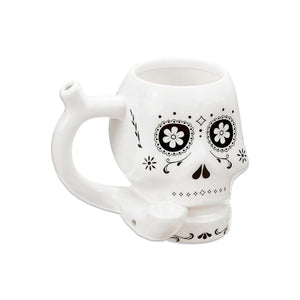 Sugar Skull Pipe Mug